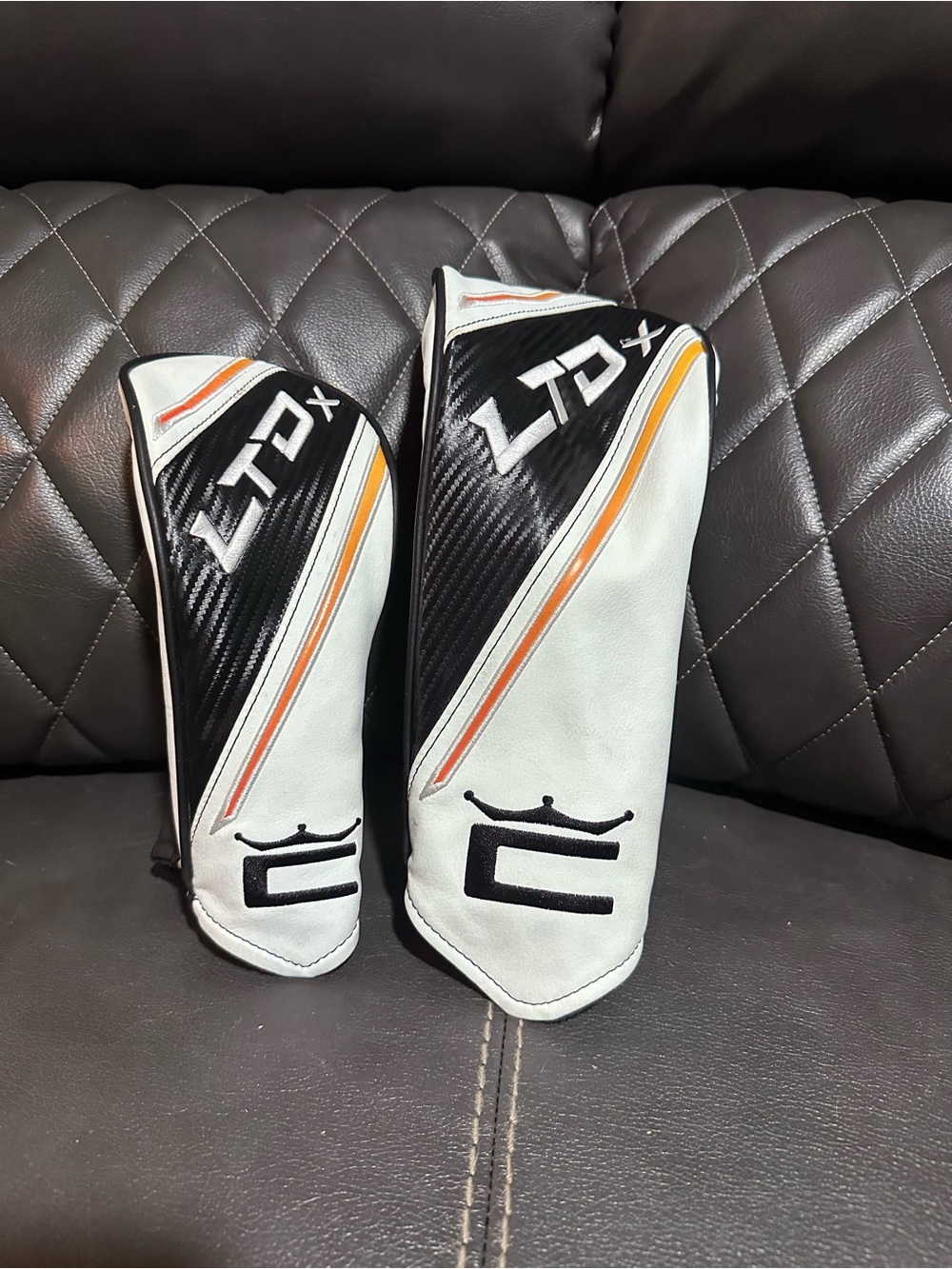 LTDx White and Black Golf Club Headcover Set